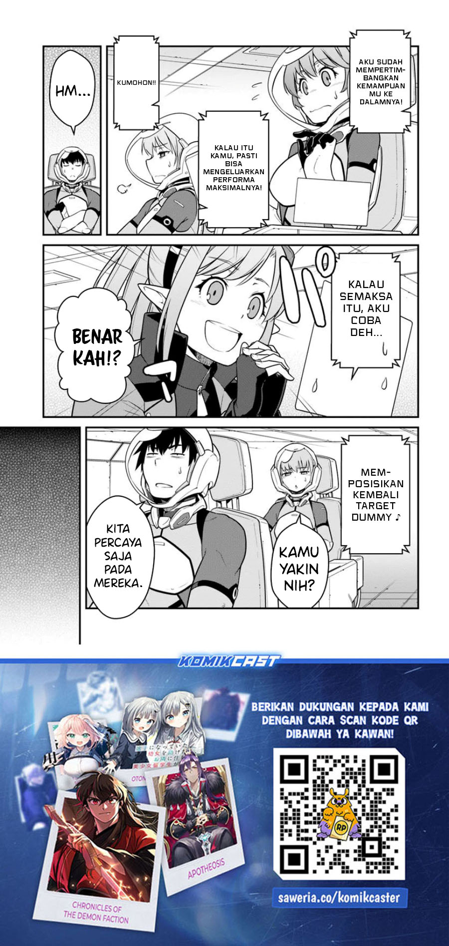 Mezametara Saikyou Soubi to Uchuusen-mochi datta no de Chapter 45.1 Bahasa Indonesia